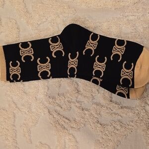 Black Logo Socks Unisex